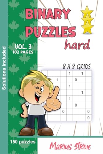 Binary Puzzles - hard, vol. 3 von Independently published